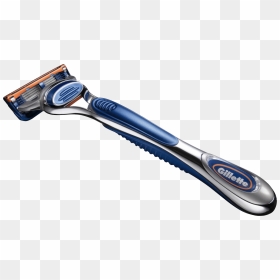 Gillette Blue Razor - Gillette Razor Png, Transparent Png - straight razor png