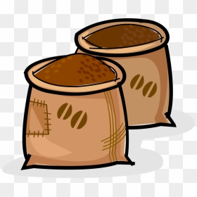 Transparent Coffee Bean Vector Png - Coffee Beans Sack Clipart, Png Download - coffee bean vector png
