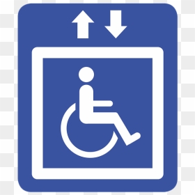 Handicap Elevator Sign, HD Png Download - handicap png
