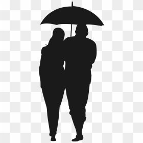 Transparent Couple Walking Png - Couple Walking In Rain Silhouette, Png Download - couple walking png