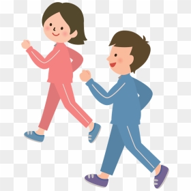 Couple Walking Exercise Clipart - Walking, HD Png Download - couple walking png