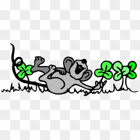 Mouse Playing In Shamrocks Clip Arts - Free Clip Art March, HD Png Download - shamrocks png