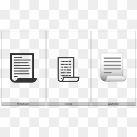Page With Curl On Various Operating Systems - Monochrome, HD Png Download - page curl png