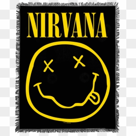 Smiley Woven Blanket, HD Png Download - nirvana png