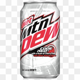 Diet Mountain Dew Code Red - Mtn Dew Code Red Logo, HD Png Download - mountain dew can png