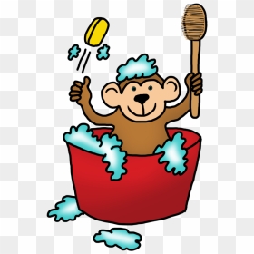 Monkey Taking A Bath - Adventures Of Toto, HD Png Download - funny moments png