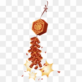Blessing Firecracker Chinese Style Element Png And - Transparent Chinese Firecrackers, Png Download - firecracker png