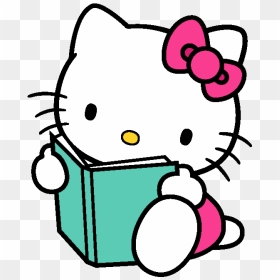 Transparent Hello Kitty Head Png - Hello Kitty Reading Books, Png Download - hellokitty png