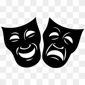 Drama Mask Theatre Png Clipart - Theatre Masks Png, Transparent Png - drama png