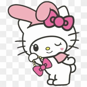 Cute Hellokitty Mymelody Cosplay - Cute Hello Kitty Png, Transparent Png - hellokitty png