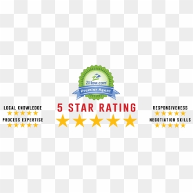 Picture - Zillow Premier Agent, HD Png Download - 5 star rating png