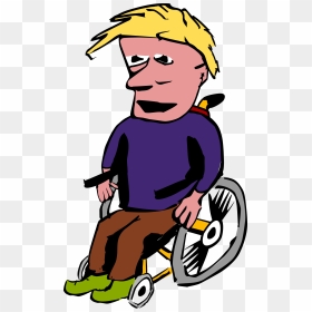 Guy In Wheelchair, HD Png Download - handicap png