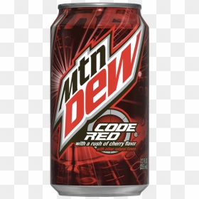 Mountain Dew Code Red Png - Caffeinated Drink, Transparent Png - mountain dew can png