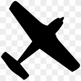 Airplane Ga Black - Aircraft Clipart, HD Png Download - plane silhouette png