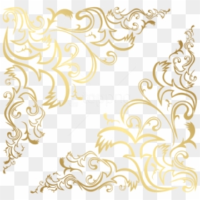 Free Png Download Corners Gold Transparent Clipart - Gold Pattern Background Png, Png Download - free png clipart