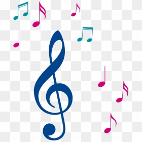 Clef Treble Musical Note Clip Art - Colorful Music Notes Png, Transparent Png - colorful musical notes png