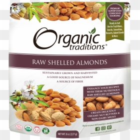 Organic Traditions Moringa Leaf Powder, HD Png Download - almonds png