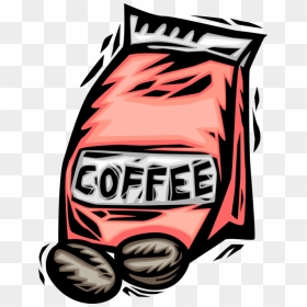 Vector Illustration Of Bag Of Coffee Bean Seed Of The - Coffee Can Clipart, HD Png Download - coffee bean vector png