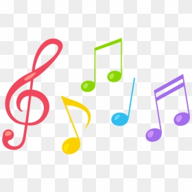 Musical Notes Colorful Clipart - ภาพ ตัว โน๊ ต เพลง, HD Png Download - colorful musical notes png