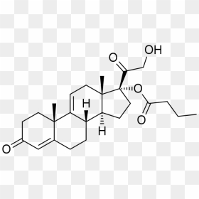 9,11 Dehydrocortexolone 17α Butyrate - Molecular Structure Of Sweat, HD Png Download - 9/11 png