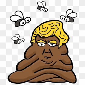 If It Talks Like A Turd And Acts Like A Turd Be Heard - Trump Hair On Turd, HD Png Download - turd png