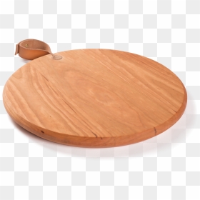 Round Cutting Board With Leather Handle"  Class="lazyload, HD Png Download - cutting board png