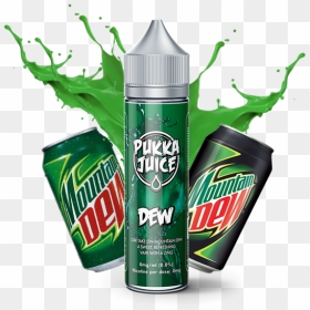 Pukka Juice Dew 60ml Shortfill - Pukka Juice Dew, HD Png Download - mountain dew can png