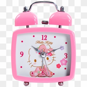 Hellokitty Hello Kitty Alarm Clock Student Alarm Clock - Hello Kitty Clock Png, Transparent Png - hellokitty png