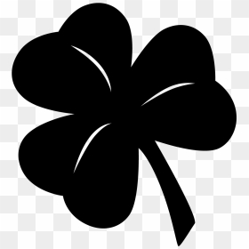 Black Clipart Clover - Black And White Clover Png, Transparent Png - shamrocks png