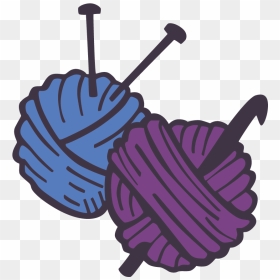 Crochet And Knitting Classes Available At Straightcurves - Knit And Crochet Clip Art, HD Png Download - ball of yarn png