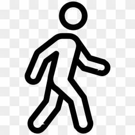 Free Walking Icon Png - White Walking Man Icon, Transparent Png - couple walking png