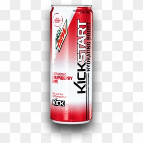 Mountain Dew Kickstart Strawberry Kiwi "  Title="mountain - Sports Drink, HD Png Download - mountain dew can png