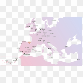 Mapa Europa Vuelos Flights Festival Bilbao Bbk Live - Association Des États Généraux Des Étudiants De L'europe, HD Png Download - plane silhouette png