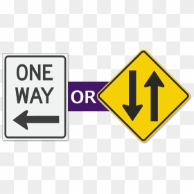 One Way Communication Or A Two Way Conversation - Divided Highway Sign, HD Png Download - conversation png