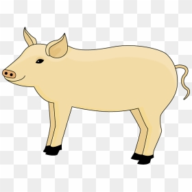 Pig Clipart - Domestic Pig, HD Png Download - pig silhouette png
