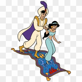 Aladdin And Jasmine Clip Art - Jasmine Princess And Aladdin Colored, HD Png Download - jasmine png