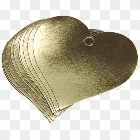 Gold Foil Heart Tags , Png Download - Heart, Transparent Png - gold foil png