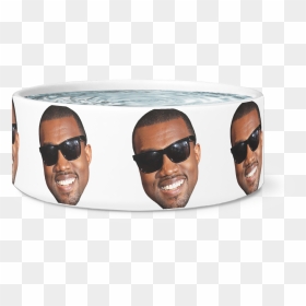 Kanye Face Dog Bowl - Kanye West Sunglasses, HD Png Download - kanye face png