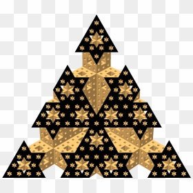 Menger Sponge Diagonal Section 41 - Triangle, HD Png Download - diagonal lines png