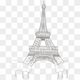 Transparent Eiffel Tower Silhouette Png - Eiffel Tower Park, Png Download - eiffel tower silhouette png
