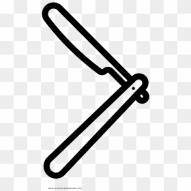 Straight Razor Coloring Page, HD Png Download - straight razor png