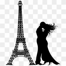 Eiffel Tower Vector Eps Free, HD Png Download - eiffel tower silhouette png