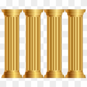 Golden Building Pillar Png - Pillar Png, Transparent Png - golden png