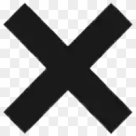 X Tumblr Aesthetic Black Png Sticker - Clip Art Cross Mark, Transparent Png - tumblr png black