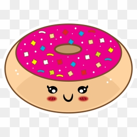 Dunkin Donuts Clipart Tumblr Cartoon - Donut Cute Clipart Food, HD Png Download - png tumblr transparent donut