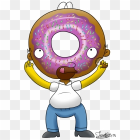 Image Freeuse Stock Homer Simpsons Donuts Head By Jonas - Draw A Donut Homer Simpson, HD Png Download - png tumblr transparent donut