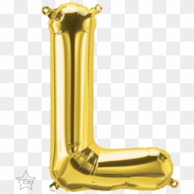 Gold Balloons Letters L, HD Png Download - gold foil png