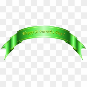 Happy St Patricks Day Green Banner Png Clipart - Happy St Patricks Day Banner, Transparent Png - green banner png