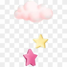 #ftestickers #clipart #cloud #stars #cute - Pink Clouds Animated, HD Png Download - cloud png clipart