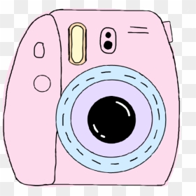 #instax #pink #camera #photography #tumblrarts #peace - Polaroid Camera Clipart, HD Png Download - png tumblr transparent donut